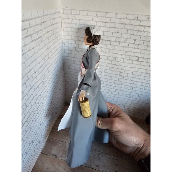 Mattel Barbie Signature Florence Nightingale Inspiring Women Doll Lamp Displayed - Picture 5 of 6